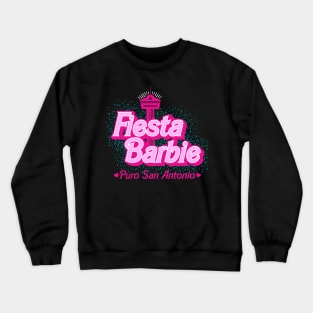 Fiesta Girl in Pink Puro San Antonio Crewneck Sweatshirt